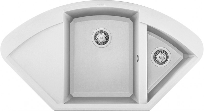 Мойка ELLECI Easy CORNER G68 Bianco купить