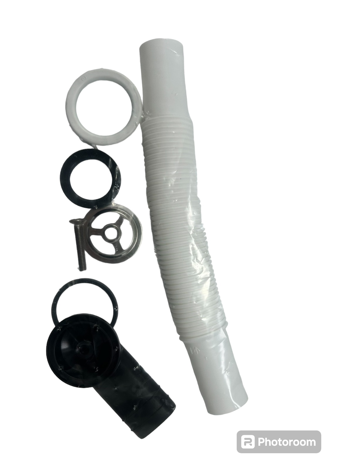 Аксессуар Комплект перелива (круглый) для моек с 2 чашами купить