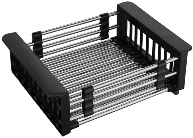 Аксессуар KR-1 BLACK Коландер раздвижной для мойки Schtoff (черный) купить