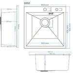 Купить Best Decor Silver 5550, коландер металл K-1 BLACK, дозатор SD-1 GREY, комплект (.) Акция