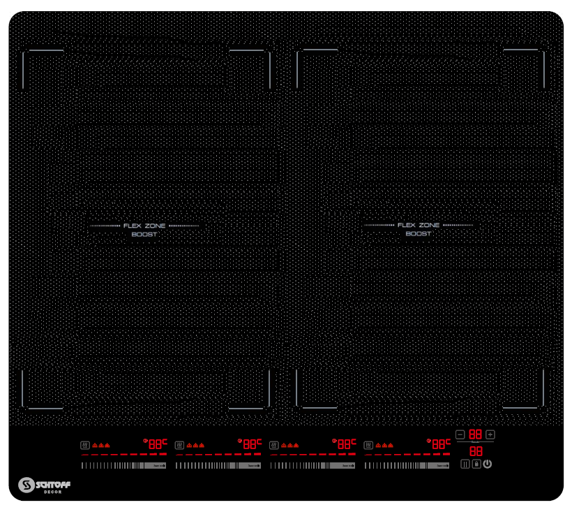 Варочная поверхность SCHTOFF IF7008 Black купить